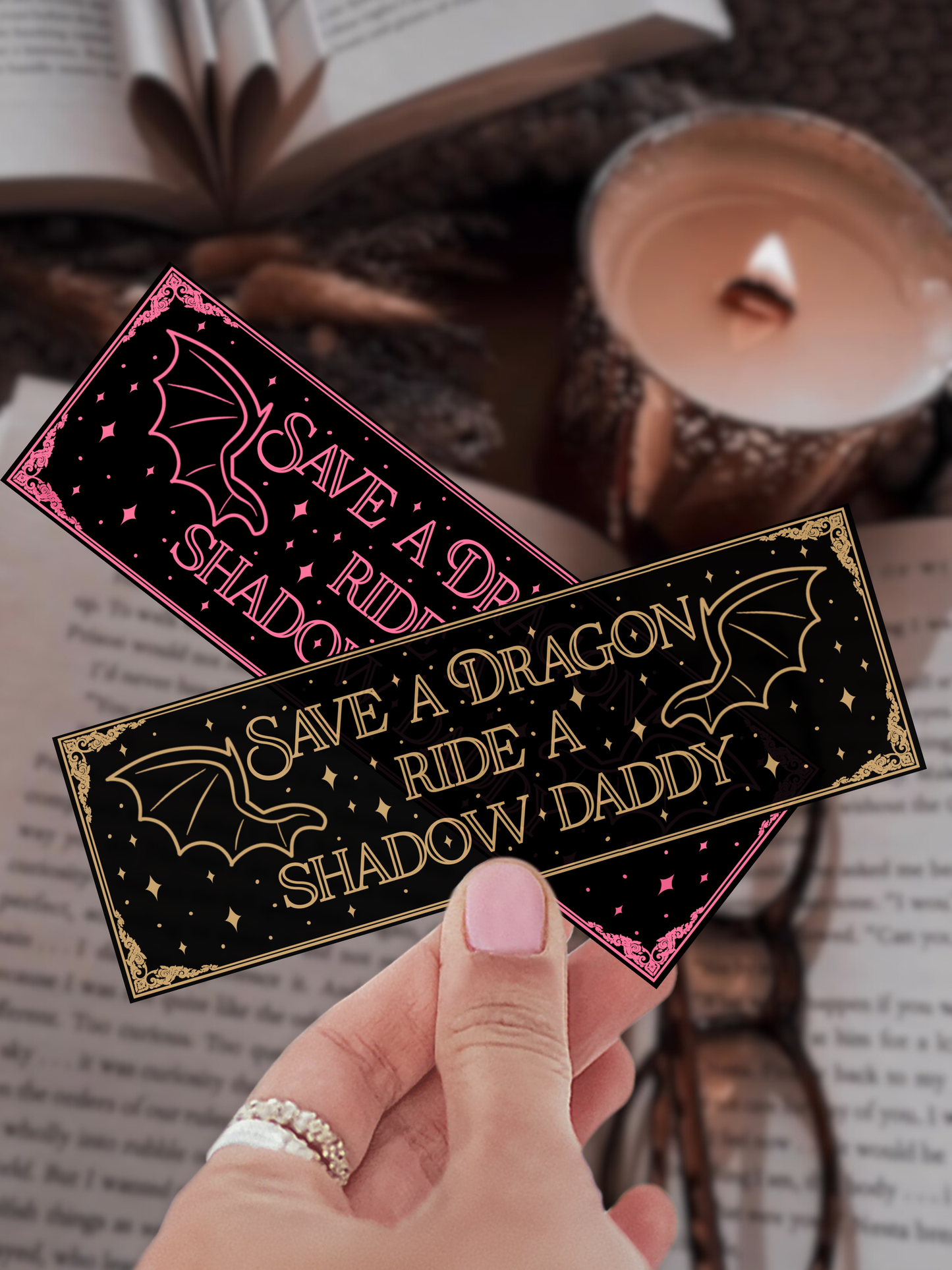 Save A Dragon Ride A Shadow Daddy Foil Bookmark