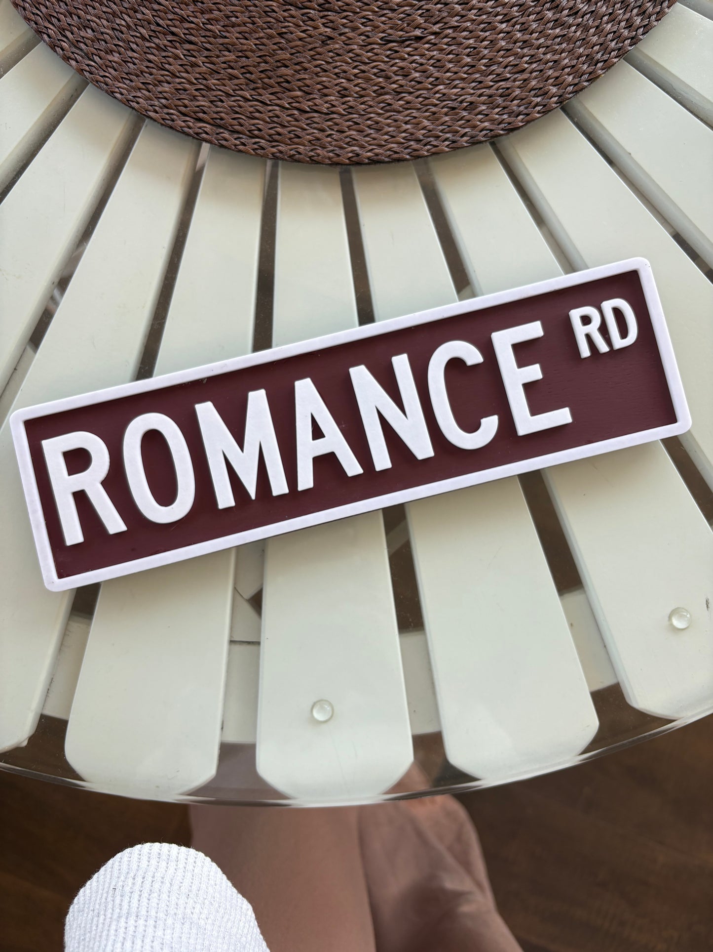 Romance Street Sign