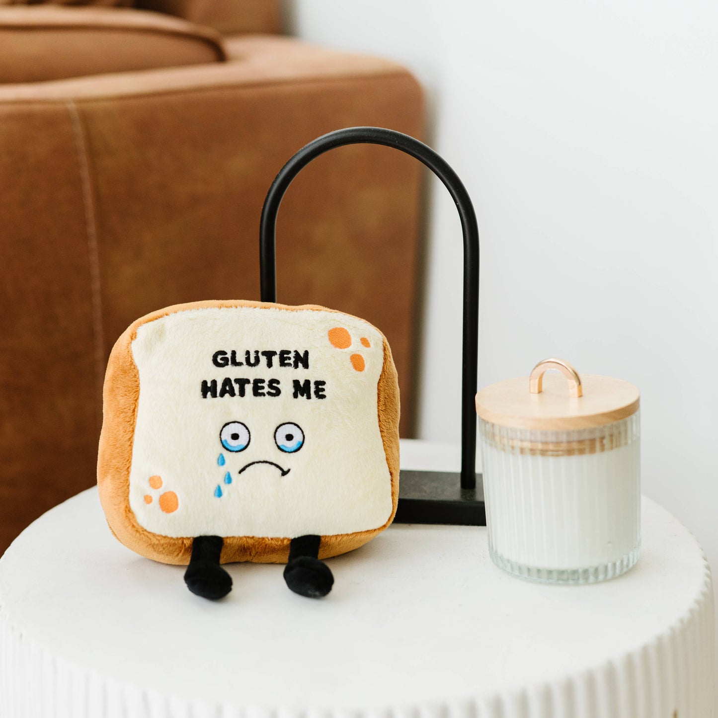 Funny Bread Plush Cute Gift Gluten Hates Me Soft Toy