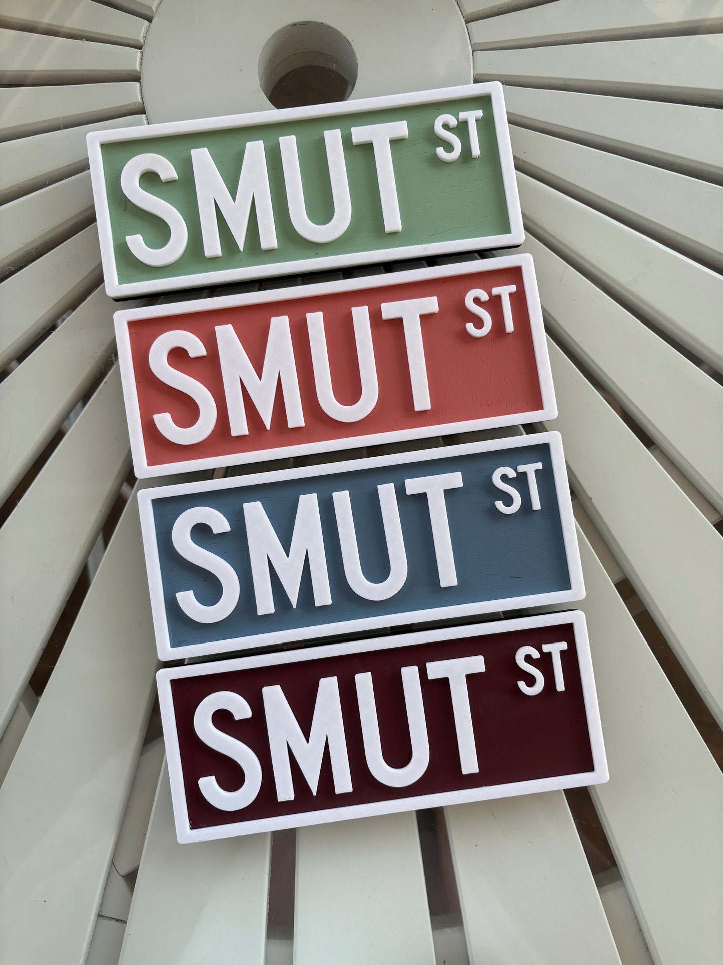 Smut Street Sign