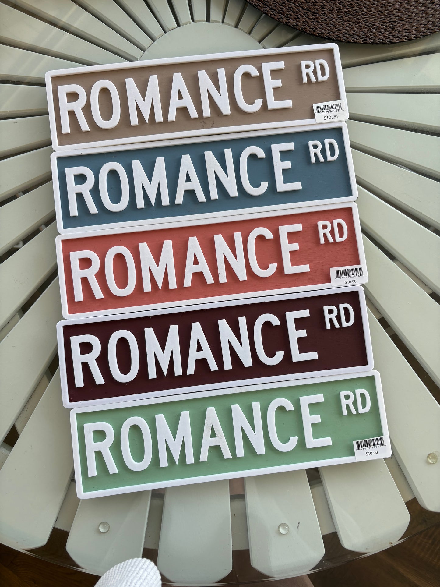 Romance Street Sign