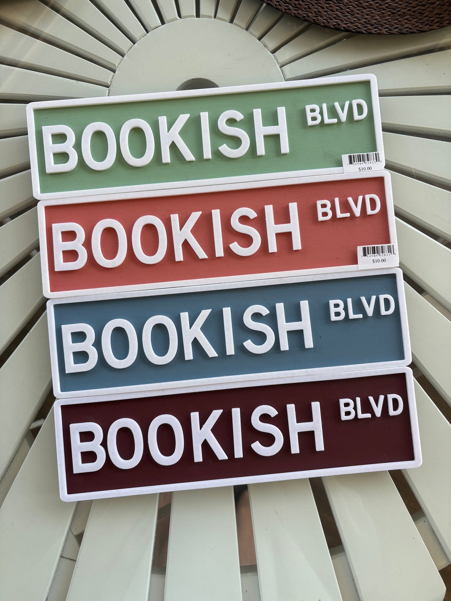 Bookish Street Sign