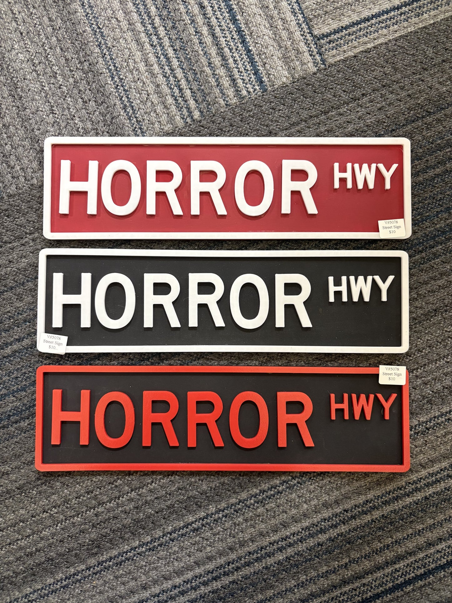 Horror Street Sign