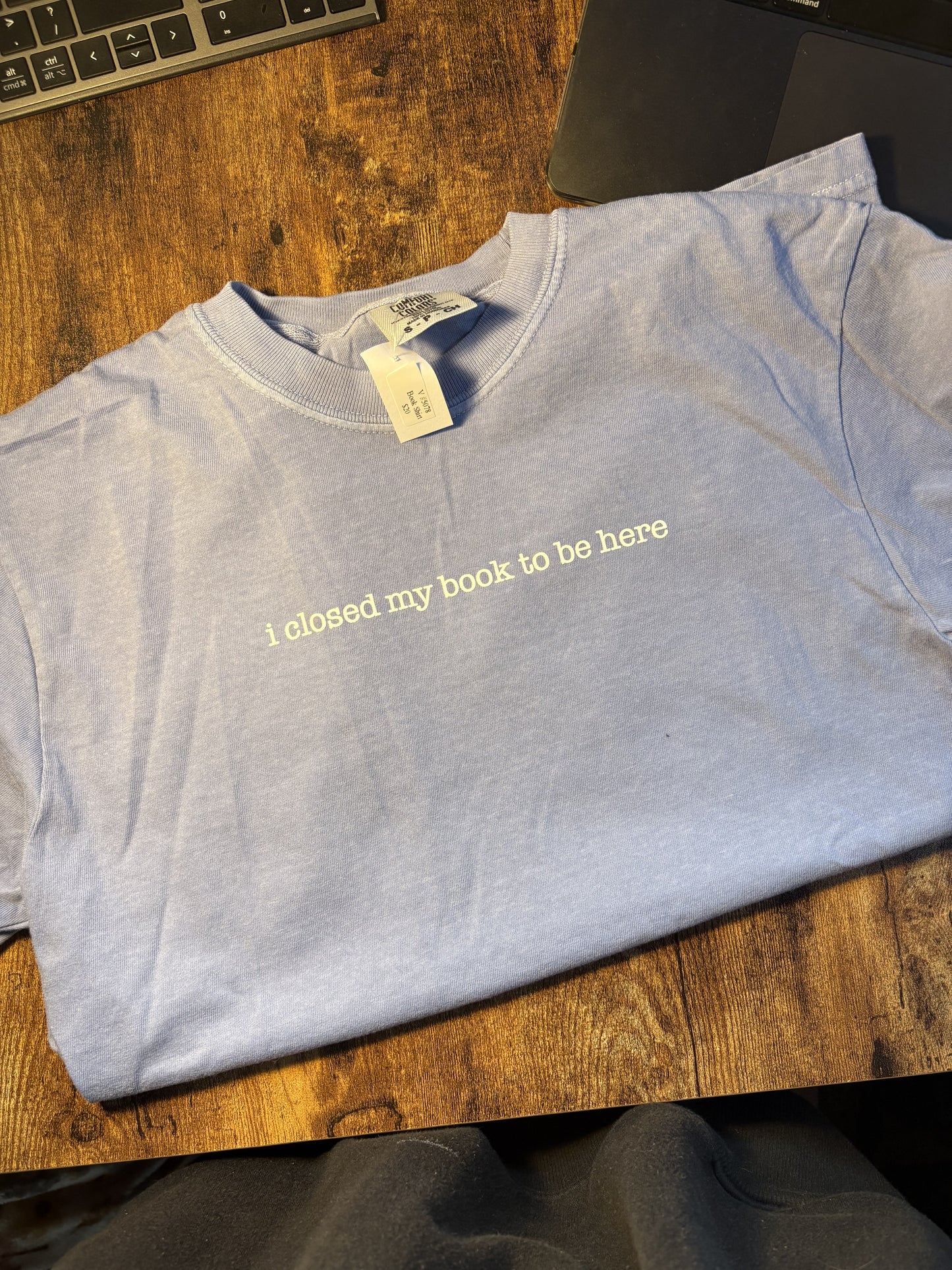 I Closed My Book To Be Here Shirt