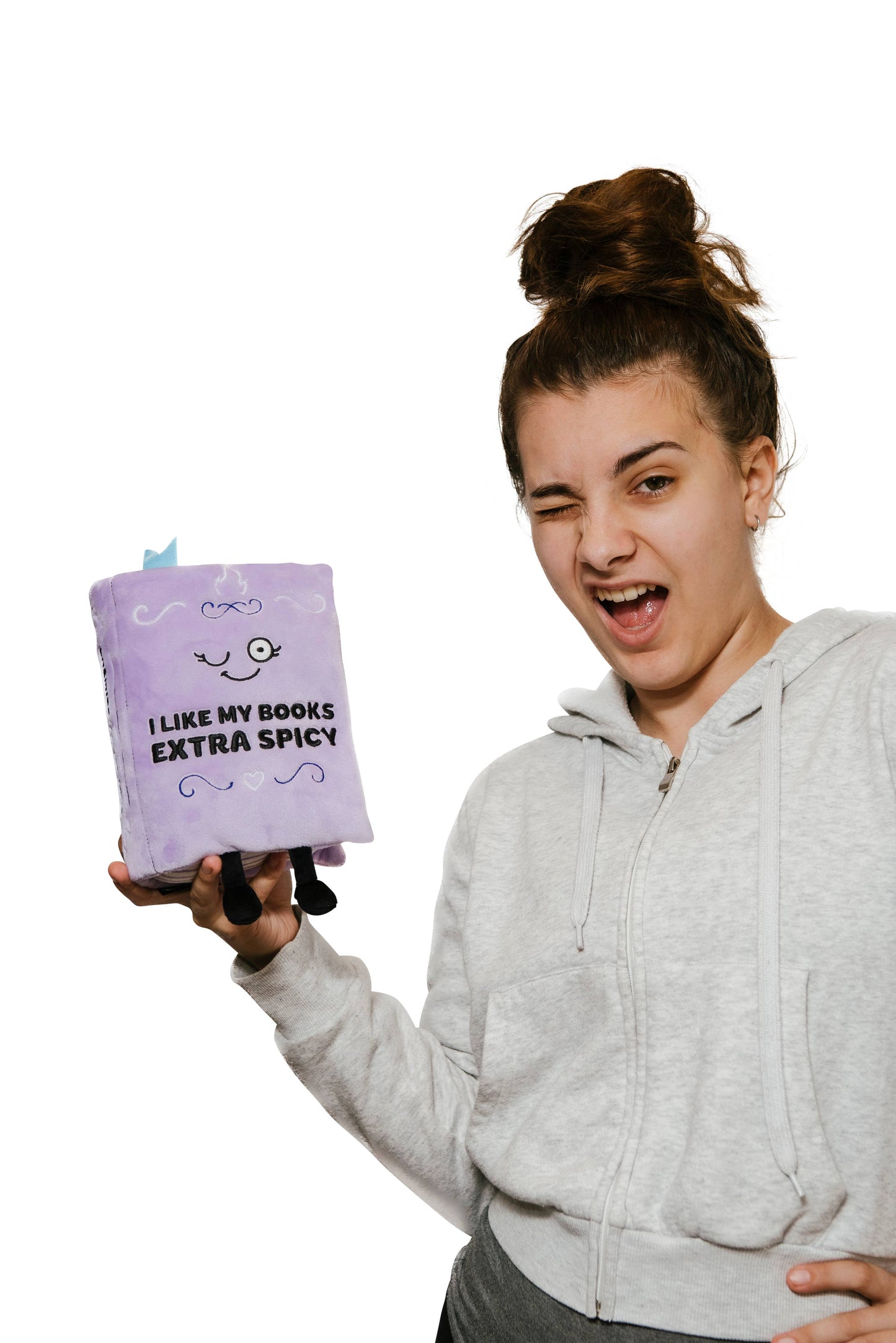 "I Like My Books Extra Spicy" Book Plush