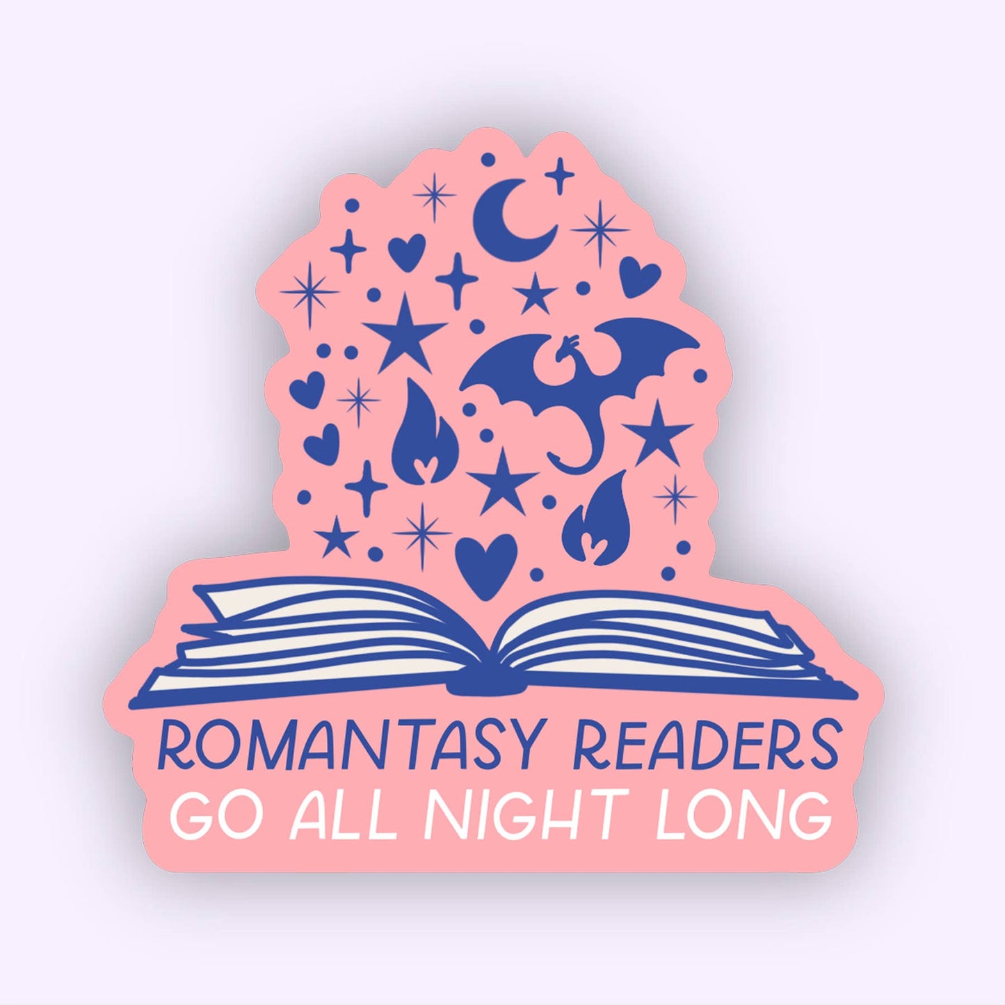 Romantasy Readers Sticker | Romance Books, Fantasy Stickers