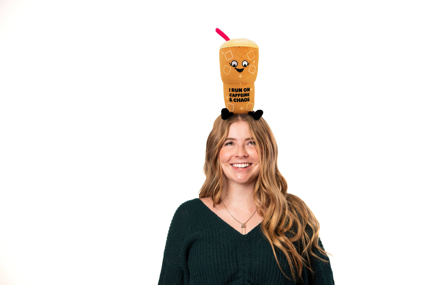 "I Run On Caffeine" Iced Coffee Plush