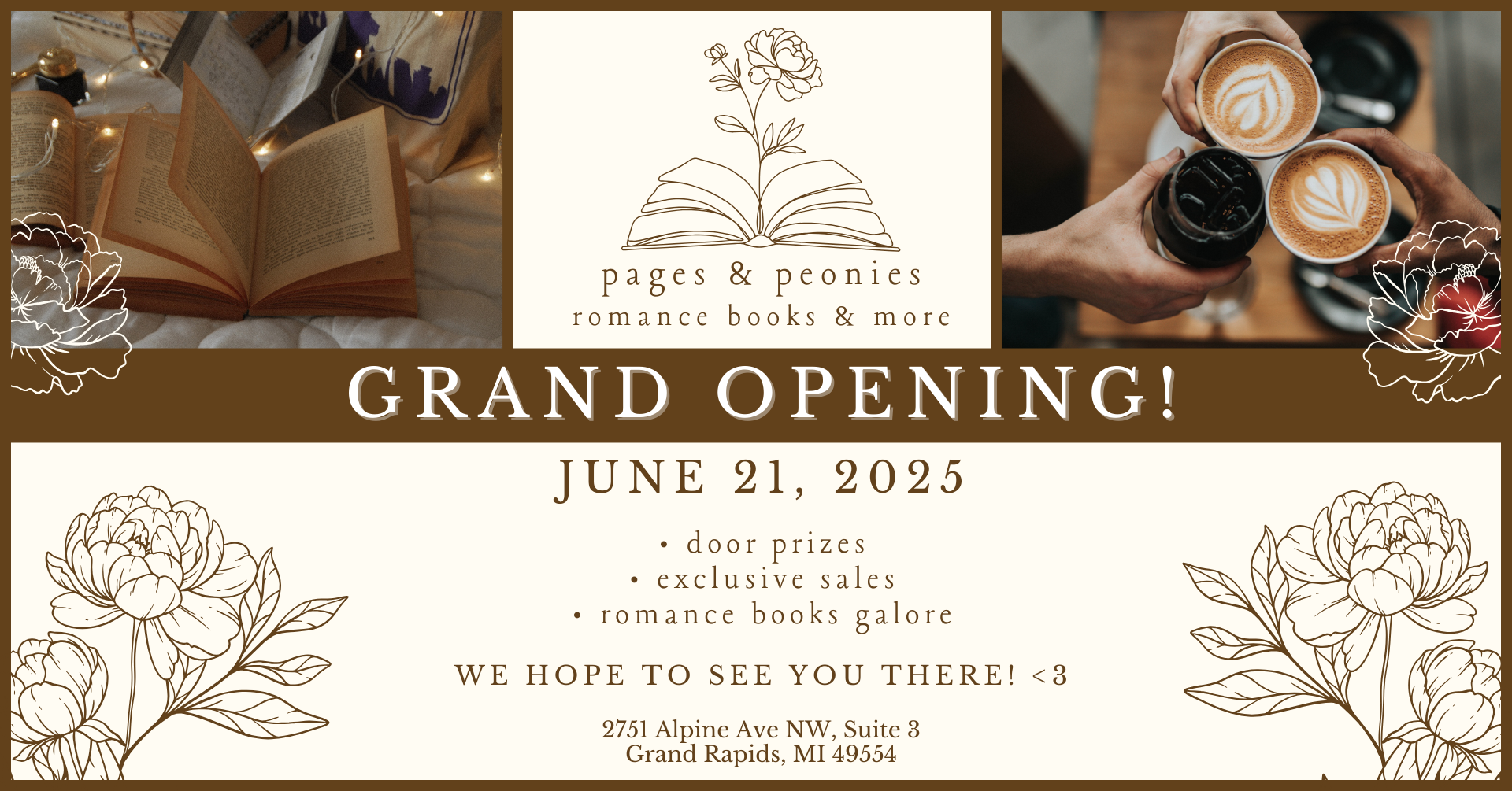 Grand Opening - Romance Bookstore in Grand Rapids