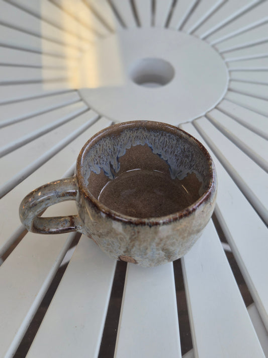 Earthy Green Handcrafted Ceramic Mug - Microwave & Dishwasher Safe!