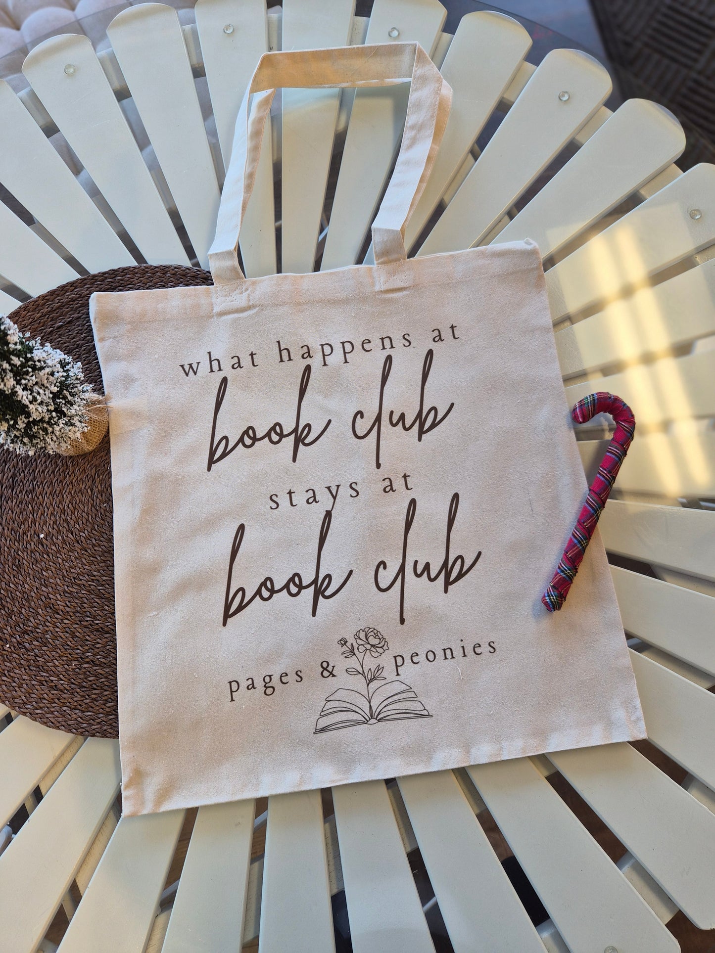 What Happens at Book Club Stays at Book Club Tote