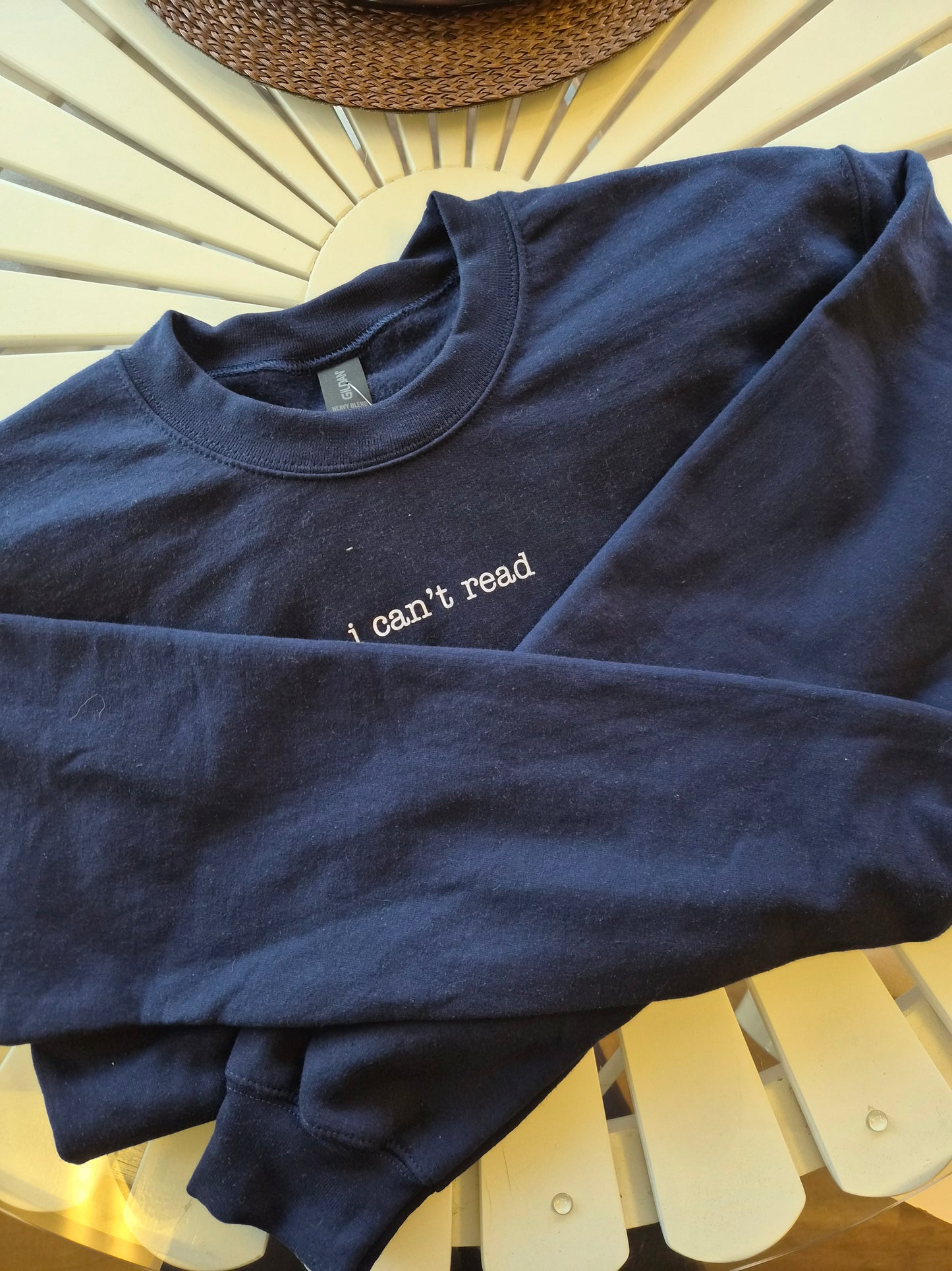 I Can't Read Sweater