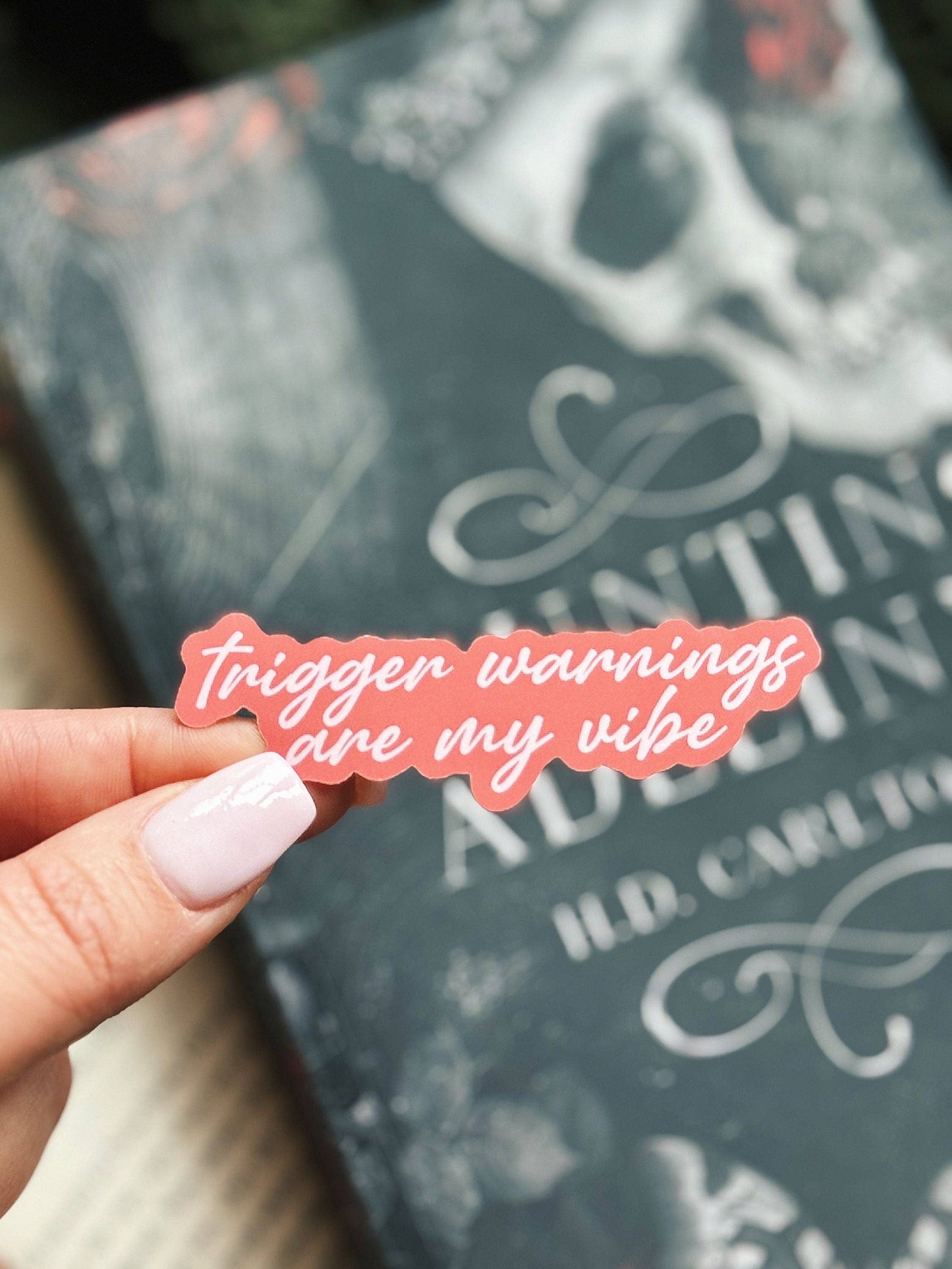 Trigger Warnings Book Sticker