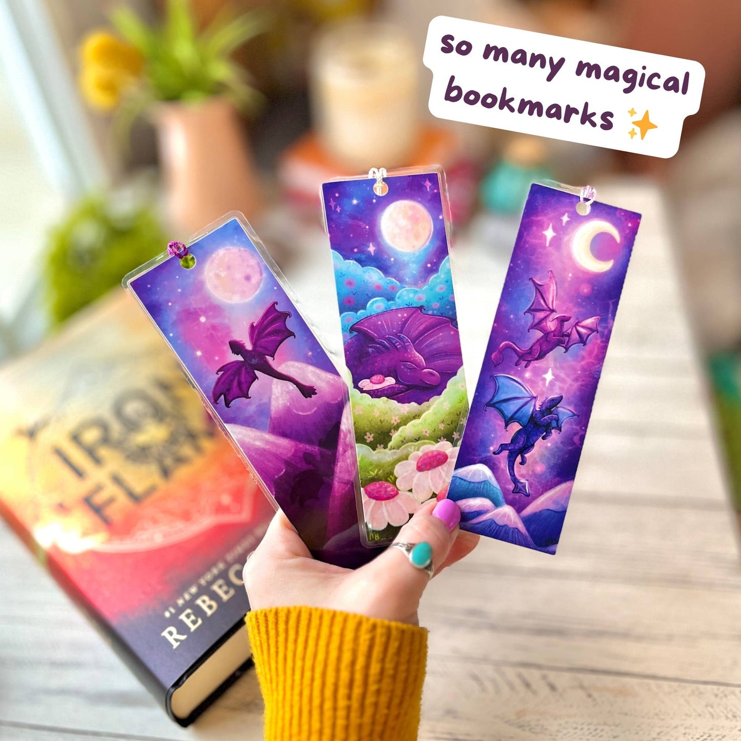 Dragon Bookmark by The Swimming Owl