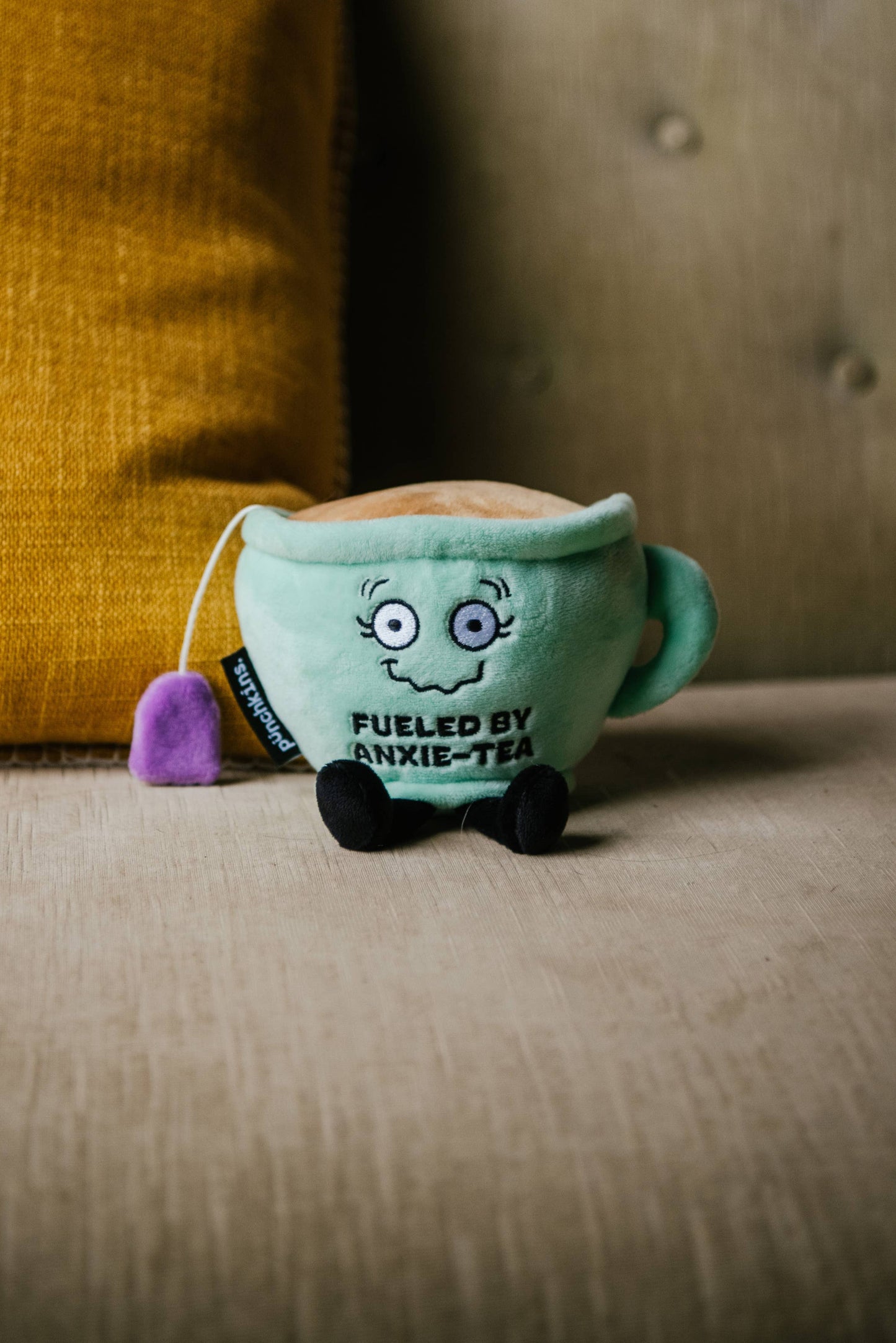 "Fueled by Anxie-Tea" Plush