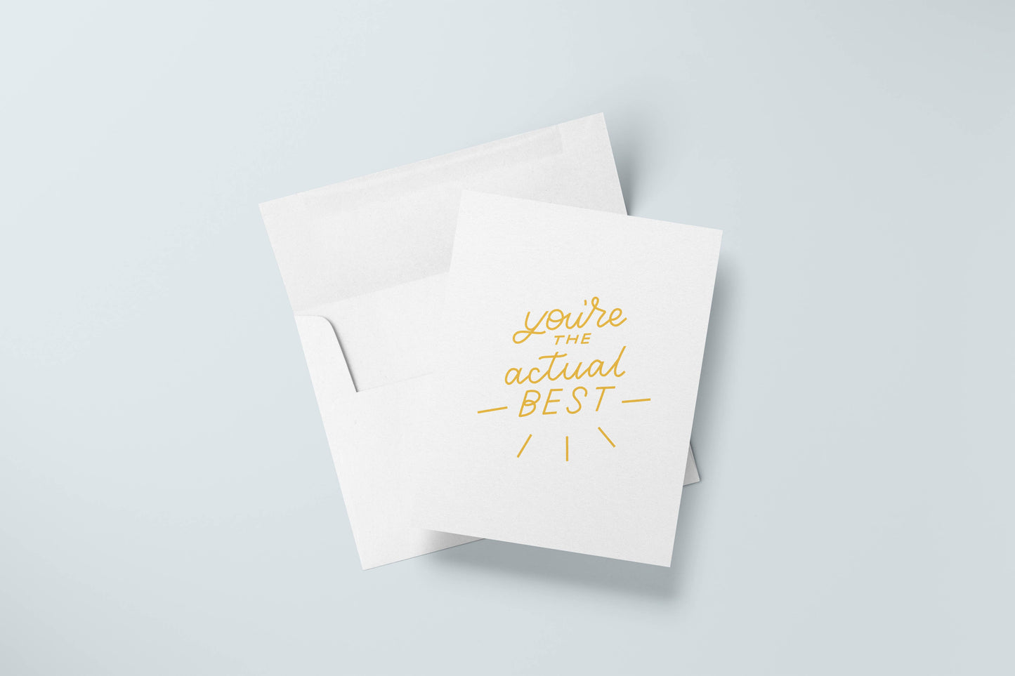 Actual Best Greeting Card | Thank You Cards
