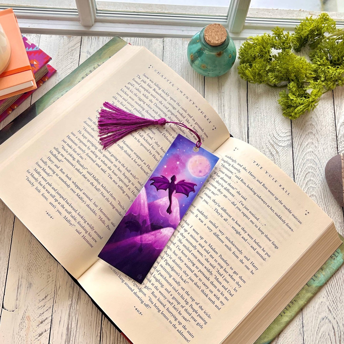 Dragon Bookmark by The Swimming Owl