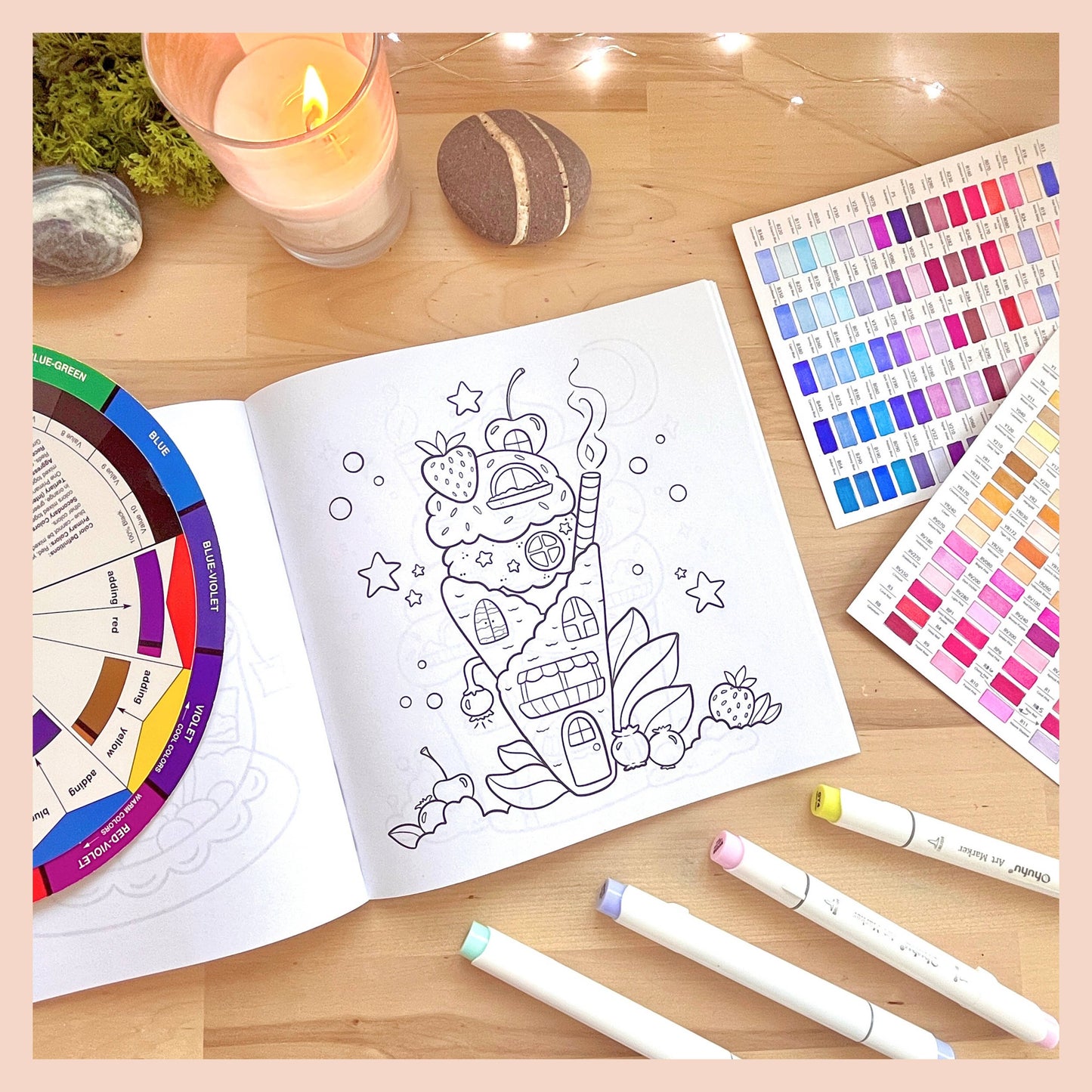 Charming Escape Coloring Book