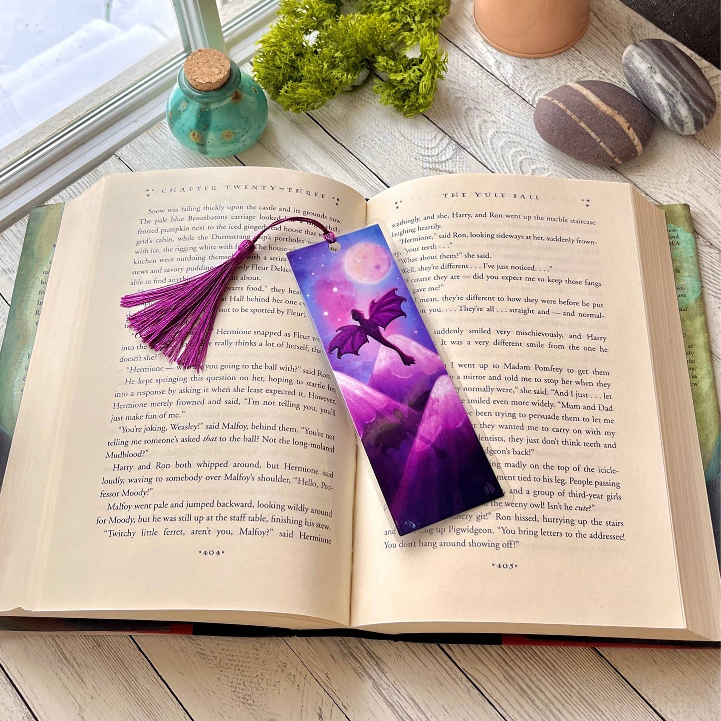 Dragon Bookmark by The Swimming Owl