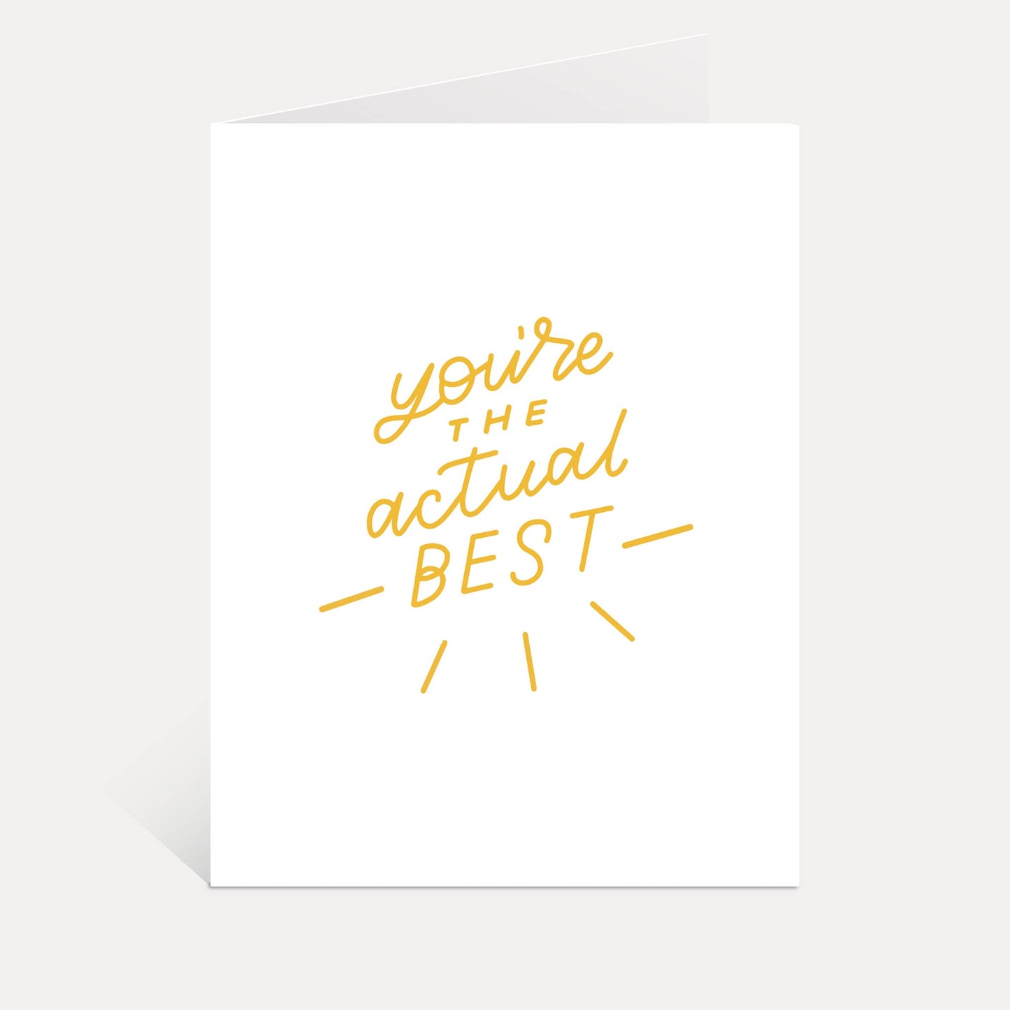 Actual Best Greeting Card | Thank You Cards