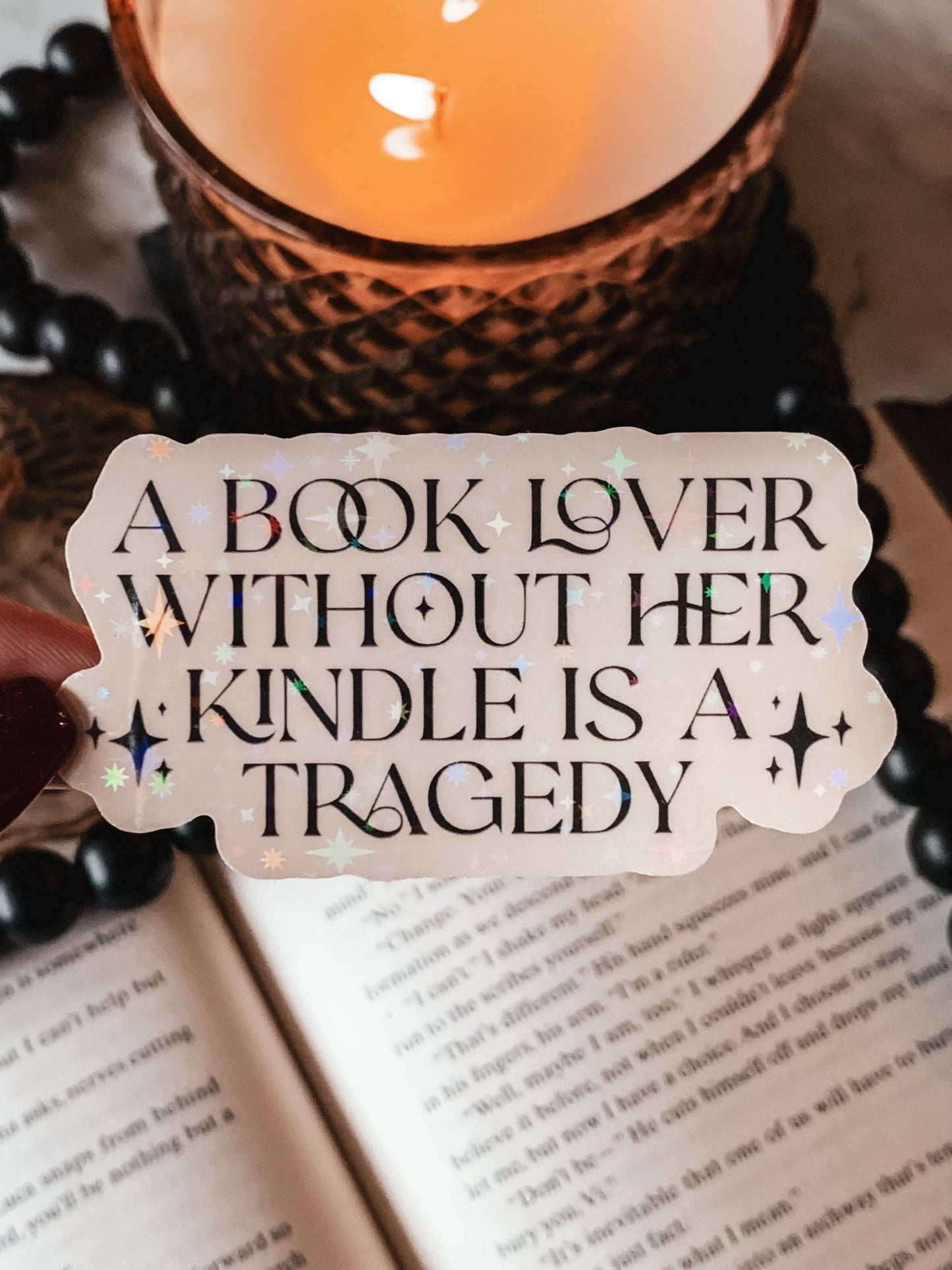 Fantasy Kindle Lover Tragedy Sticker