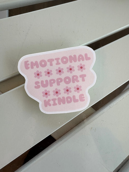 Emotional Support Kindle Sticker