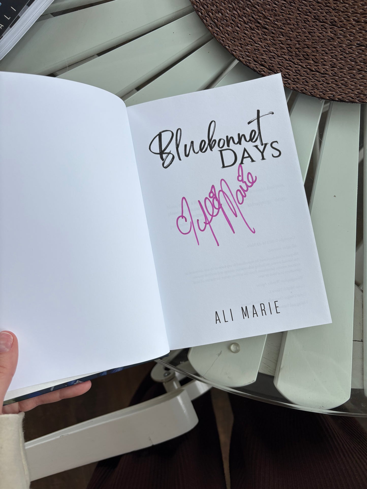 Bluebonnet Days by Ali Marie - Special Edition Signed Hardcover