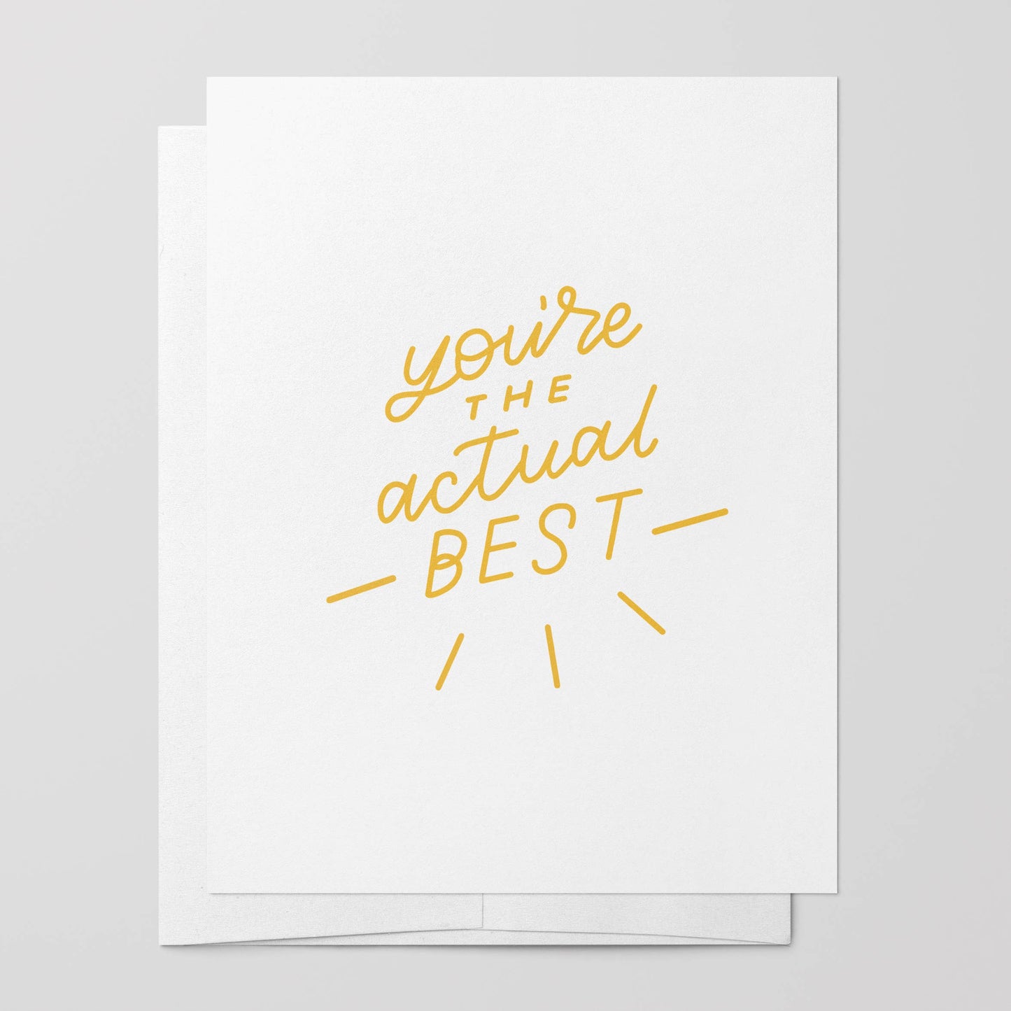 Actual Best Greeting Card | Thank You Cards