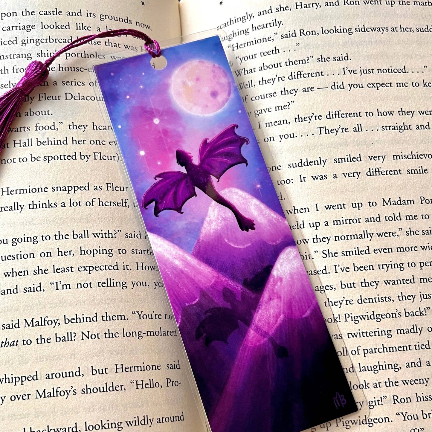 Dragon Bookmark by The Swimming Owl
