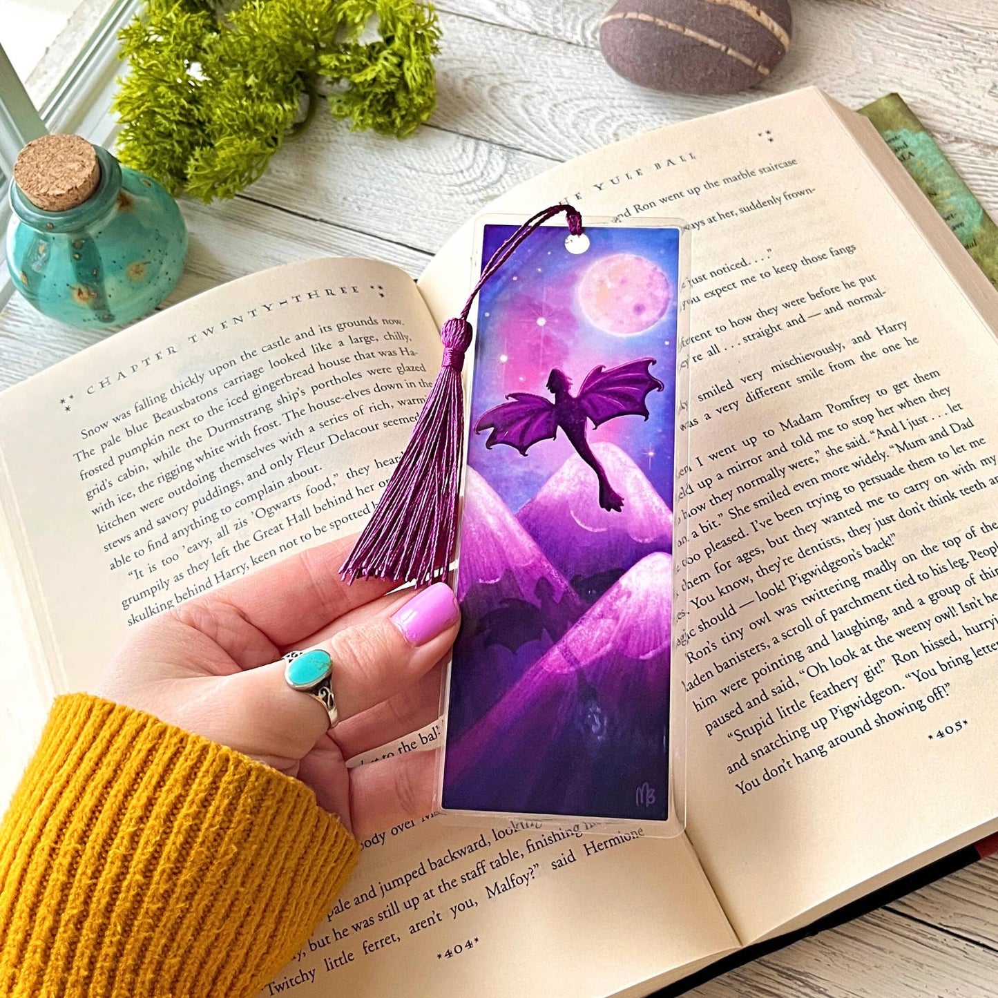 Dragon Bookmark by The Swimming Owl