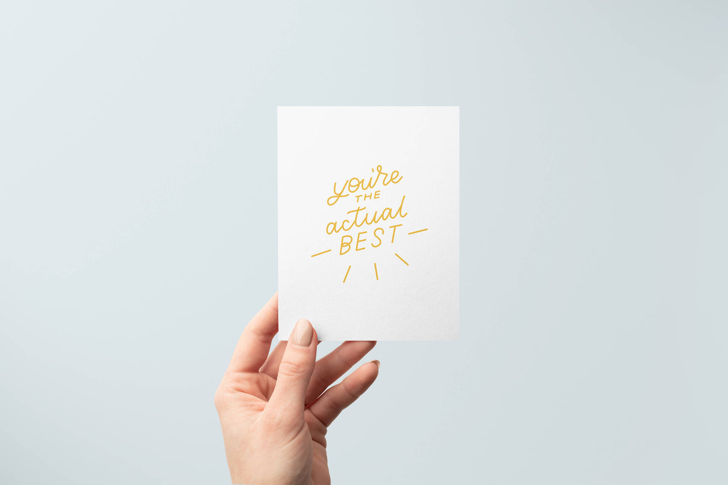 Actual Best Greeting Card | Thank You Cards