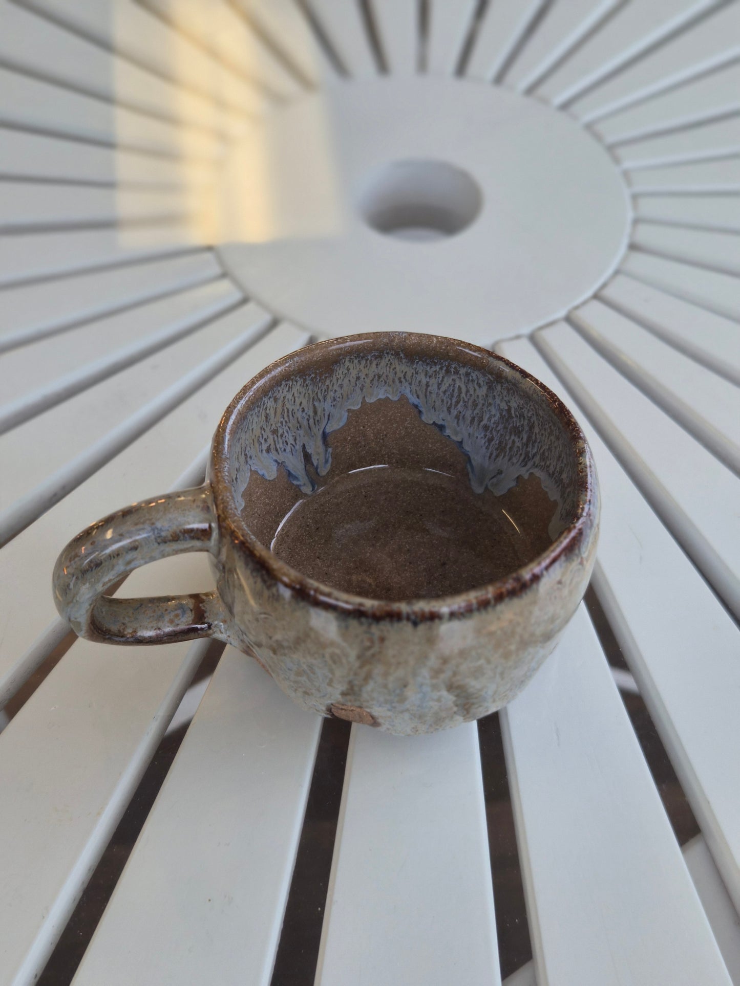 Earthy Green Handcrafted Ceramic Mug - Microwave & Dishwasher Safe!