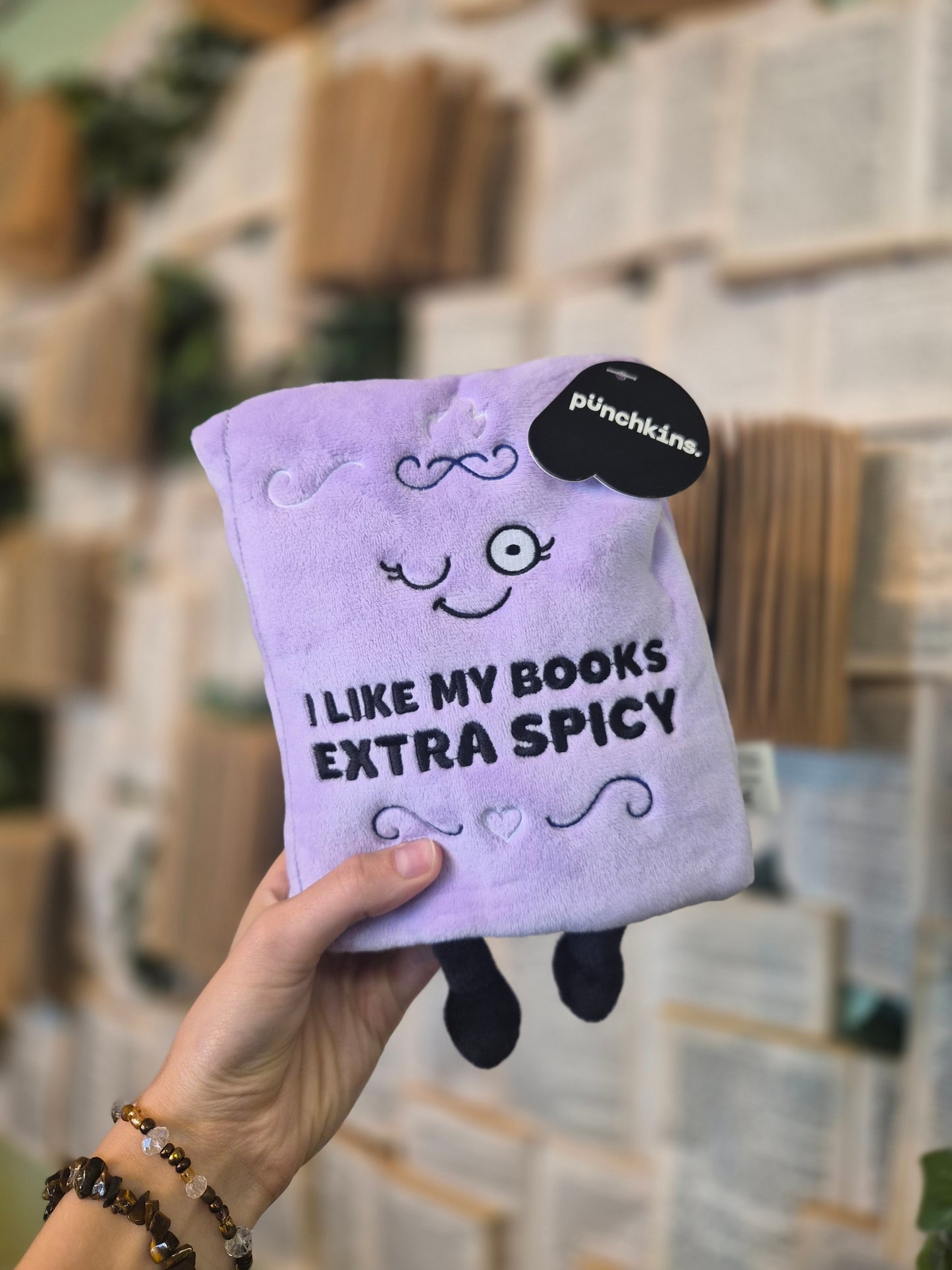 "I Like My Books Extra Spicy" Book Plush