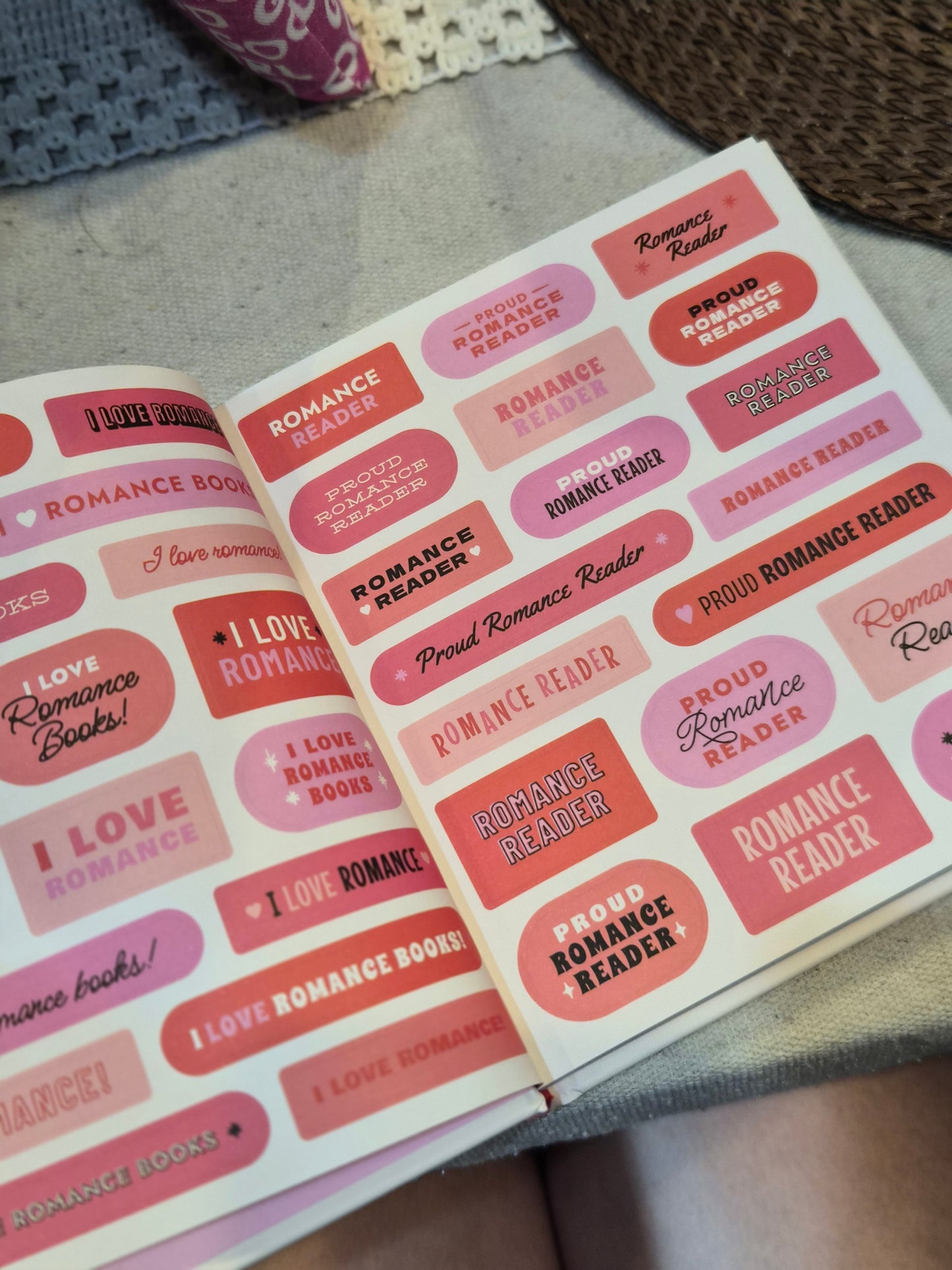 A Romance Reader's Sticker Book