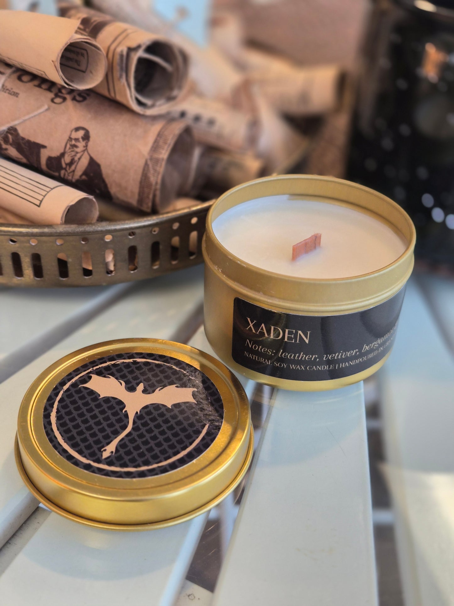 Xaden Riorson Inspired Soy Wax Candle - Fourth Wing Inspired Candles