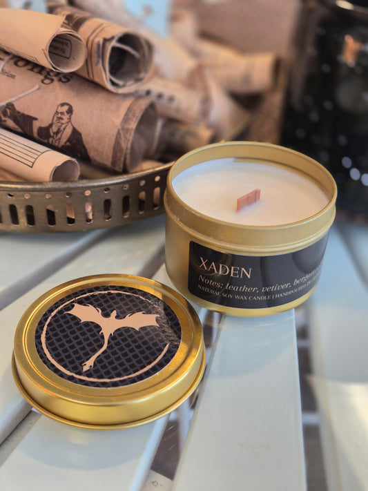 Xaden Riorson Inspired Soy Wax Candle - Fourth Wing Inspired Candles