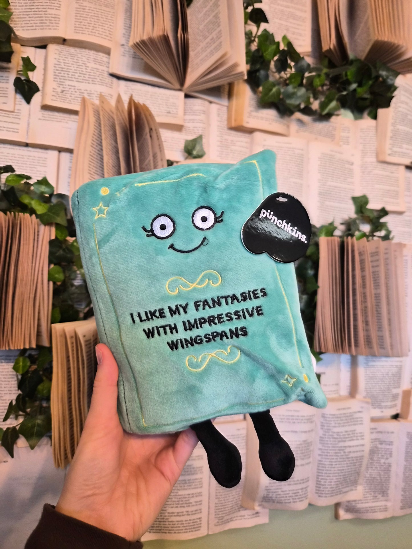 "I Like My Fantasies With Impressive Wingspans" Book Plush