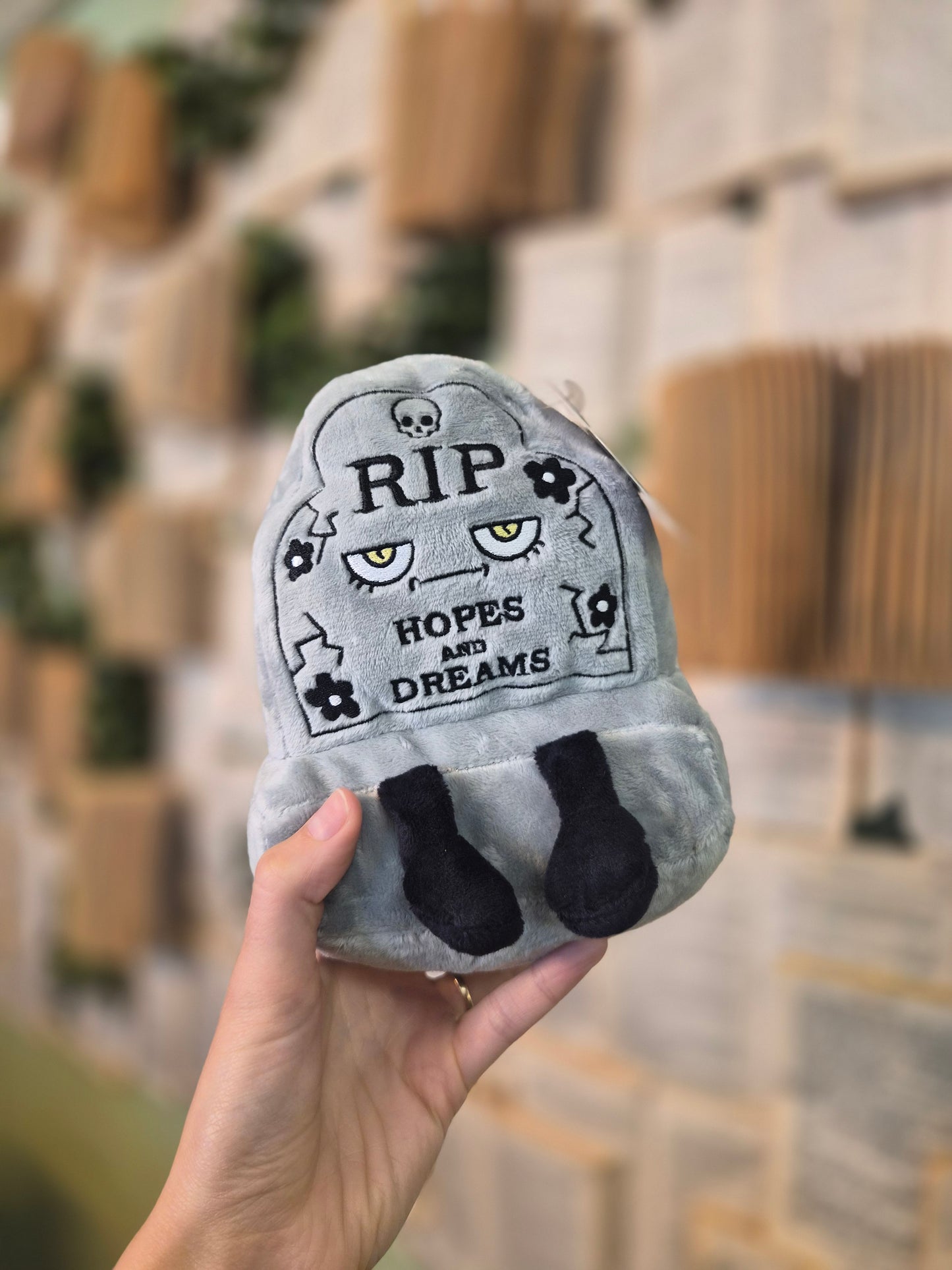 "RIP Hopes and Dreams" Headstone Plush