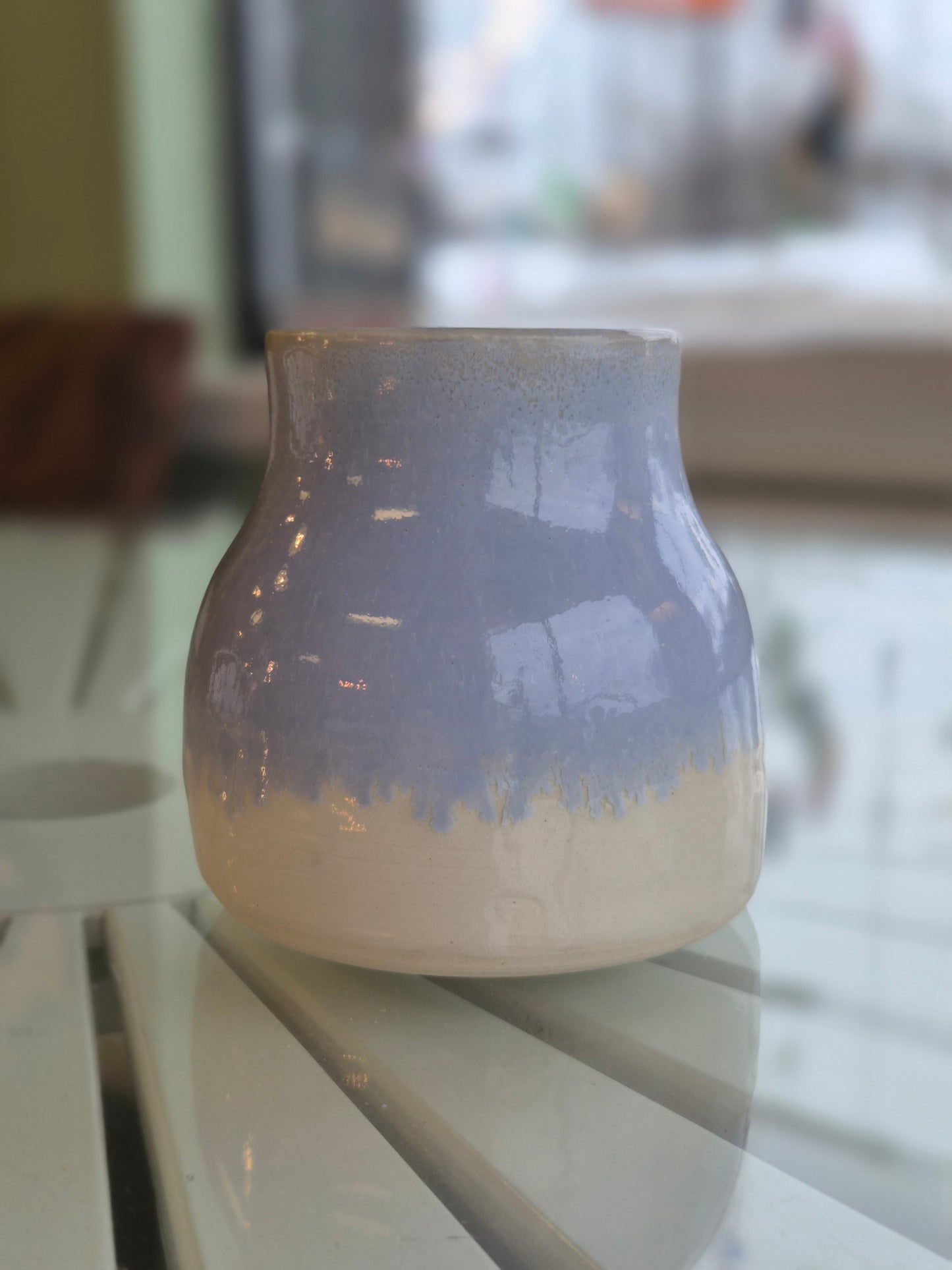 Powder Blue Handcrafted Vase