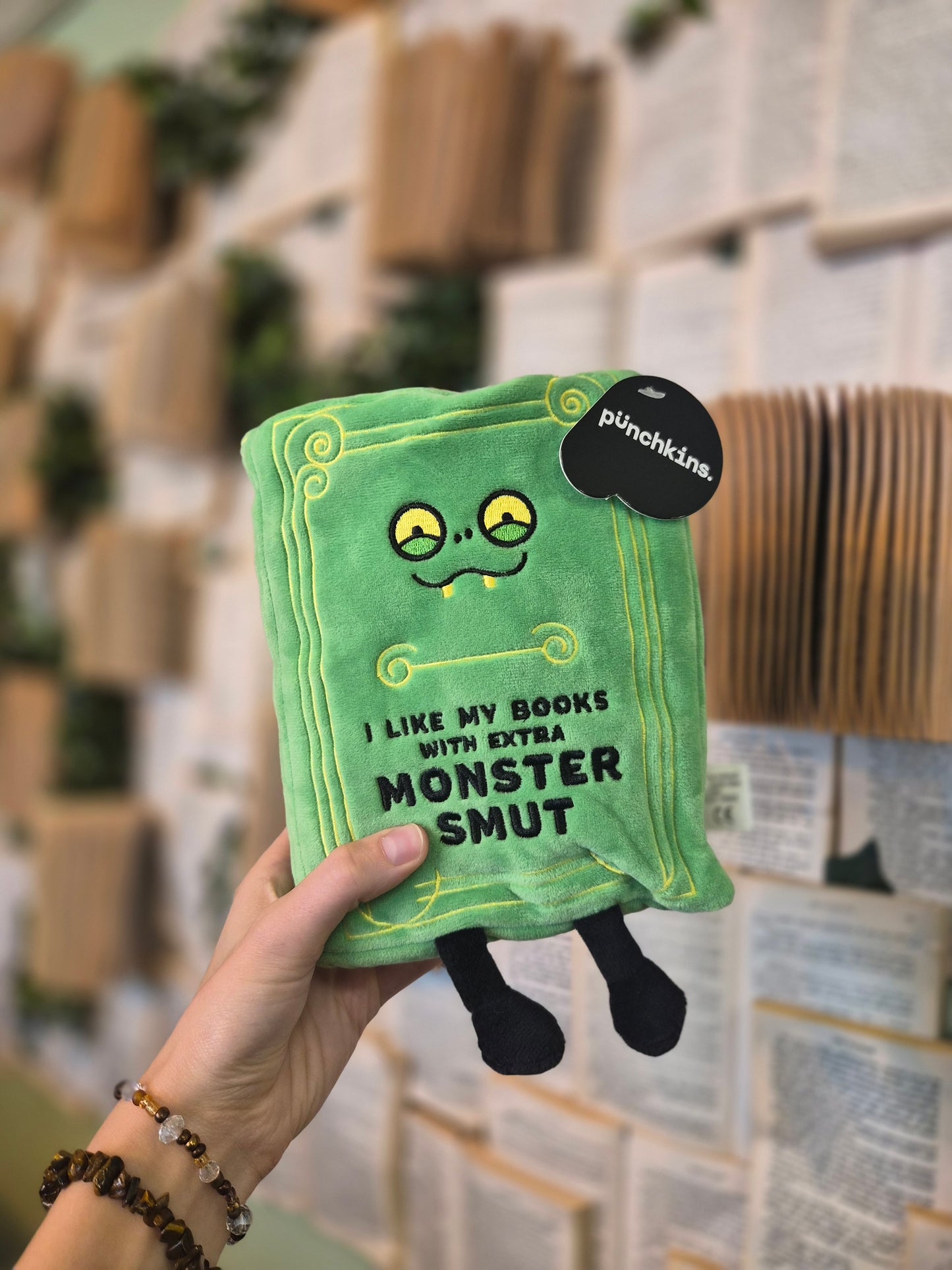 "I Like My Books With Extra Monster Smut" Book Plush