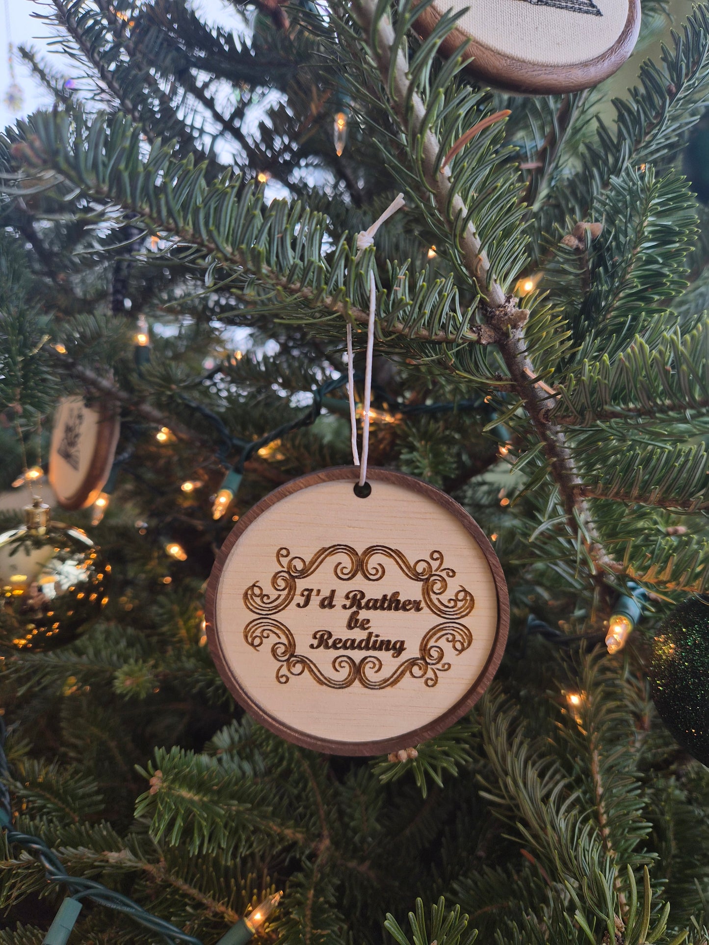 Wooden Reader Ornaments